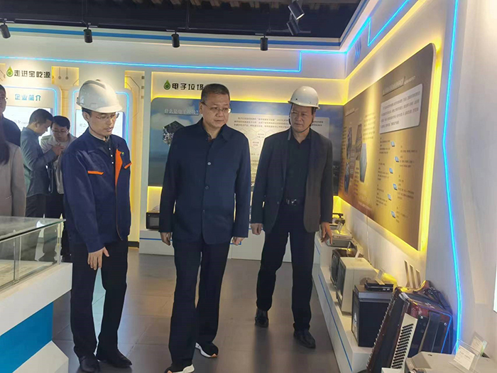 寶雞市生態環境局李軍旺副局長來寶屹源公司視察指導工作